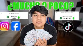 Mi primer pago como creador! &iquest;Cu&aacute;nto pagaron YouTube, TikTok y Facebook? 🤔🤔