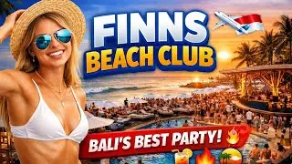 This Is Why Everyone Is Obsessed With Finns Beach Club Bali 🇮🇩🌊what a sunset 🌅 