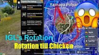Rotation in Erangle till chicken || IGL is not an easy responsibility
