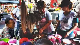 Penang Street Food 68 Years Chee Cheong Chok Pork Intestine Porridge 飘香68年槟城美食古早味猪肠粥