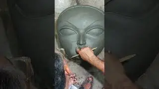 Durga Idol Face Making at Kumartuli #Shorts