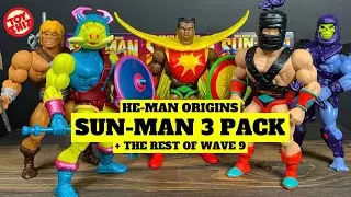 2022 Target Exclusive SUN-MAN 3 Pack + Rest of Wave 9 | He-Man Origins | Mattel