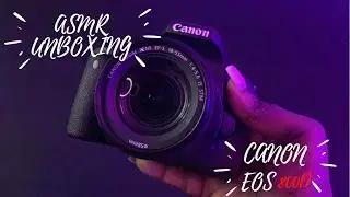 ASMR UNBOXING NEW CAMERA 📸 | NO TALKING | Canon EOS 800D