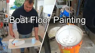 Fishing Boat Project, Painting the floor, Part 10