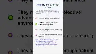 TOP 50 MCQ Heredity and Evolution Part 13