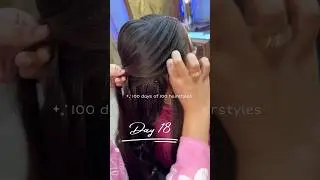 Engagement hairstyle for bride | 100 days of 100 hairstyles #shorts #day18 #engagementhairstyle
