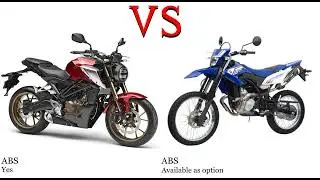 Honda CB 125 R vs Yamaha WR 125 Test specification comparison