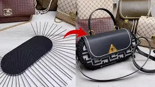 Design Your Own Statement Handbag Foam Board & Jute Rope Tutorial #diy #handmade #craft