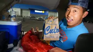 Urban Stealth Truck Camping in Walmart! (GOT KICKED OUT)