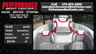 Sunsation 32CCX (Center Cabin X-treme) offered by Performance Boat Center, Lake of the Ozarks