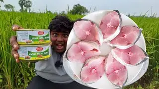 Tin Tuna Fish Ready to Eat Kit|சூரை மீன் ஃப்ரை|Yummy and Tasty Fish Fry Recepie|village Food Safari