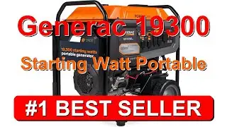 Портативный бензиновый генератор Generac 19 300 Вт с электрическим запуском для дома - B0BY9NGY8R