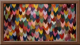 Colorful Heart Painting Inspired by Paul Klee | Frame TV Art 4K Screensaver
