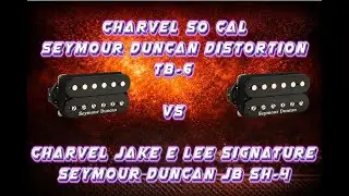 Charvel So-Cal vs Jake E Lee &ndash; Distortion TB-6 vs JB SH-4 (Clean to High Gain) - No Talking