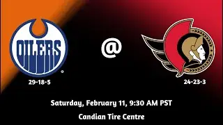 Edmonton Oilers vs Ottawa Senators | Play-by-Play commentary
