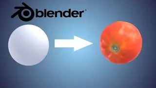 how to create a realistic tomato in blender 2.92/blender tutorial/texture painting