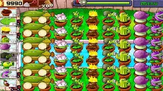 Plants vs Zombies &bull; Plants vs All Zombies &bull; Survival Pool 5Flags Completed Full Walkthrough