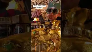 Broke rapper flexing fake gold #shorts