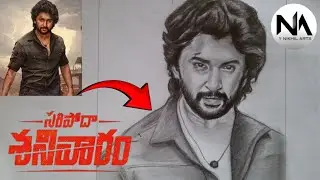 Shiva Thandavame 💥 Nani Drawing | Actor Nani | Priyanka mohan | S.J. Surya