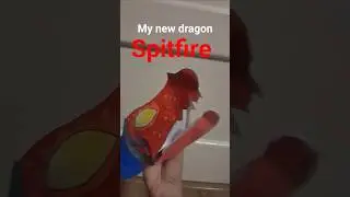 my new dragon:Spitfire #dragonpuppets #papercraft #paperart #dragon #dragoncraft #dragonpaper