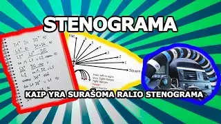 Kaip yra sura&scaron;oma ralio STENOGRAMA ir ka rei&scaron;kia visi tie simboliai