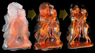 Frosted Glass Reveal Effect with Octane Cinema 4D and X-Particles