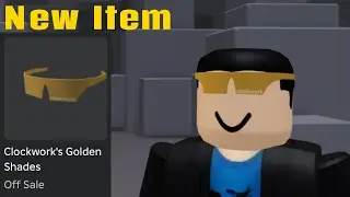 New Roblox Item! How To Get Clockwork's Golden Shades | Roblox | Clockwork shades