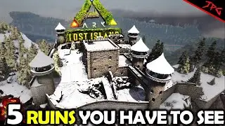ARK LOST ISLAND CASTLES KEEPS AND TEMPLES! 5 Ruin Locations You Have to See