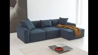 Tenksom Sofa Rund mit breiten Polsterarmlehnen