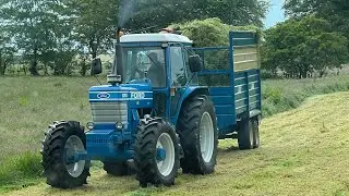 Knockagh Double Chop Silage 2022 with Ford 8210, full audio no music - Newtownabbey