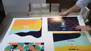 Taglio e cordonatura su formato 70x100 (stampato)