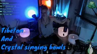 Tibetan and Crystal singing bowls sound bath