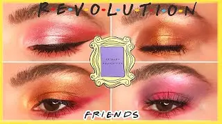 4 LOOKS 1 PALETTE: OPEN THE DOOR Palette MAKEUP REVOLUTION x Friends | Eyeshadow Tutorial