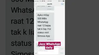Jazz WhatsApp daily package
