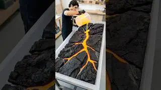 DIY Epoxy Resin Lava Kitchen Tabletop #diy #aesthetic #epoxy