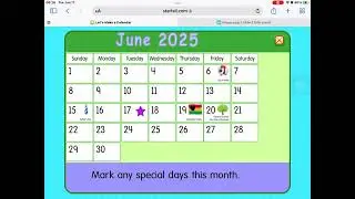 Starfall Daily Calendar - June 17, 2025