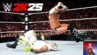 WWE 2K25 CM Punk VS Rey Mysterio Falls Count Anywhere Match
