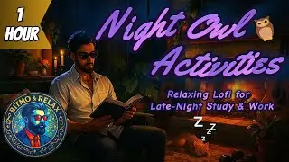 Night Owl Activities - Relaxing Lofi for Late Night study & work / 1 Hr. #studylofimusic #worklofi