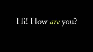 Jazz Chants - Hi! How are you?