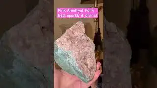 Pink Amethyst raw Fairy Bed, a magickal heart chakra & higher stone 🩷TinaLeonardHealing.etsy.com