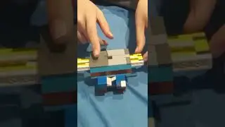 Disc through toothpick Lego magic trick recreation!