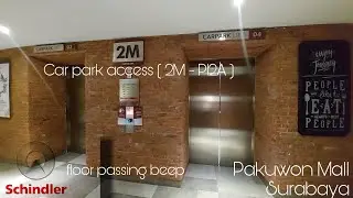 Schindler 5500 Elevator @ Pakuwon Mall Surabaya ( Car park access )