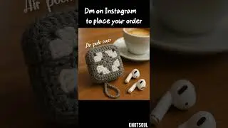 Airpods Cover Just at 150 Rs #crochet #phoneaccessories #handmade #airpodscover