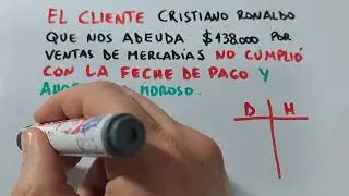 Deudores por Ventas a Deudores Morosos Asiento CONTABLE Cristiano Ronaldo