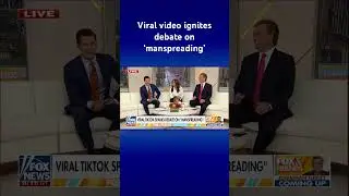 WATCH: Viral TikTok of &lsquo;manspreading&rsquo; on flight sparks online debate #shorts