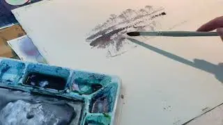 Watercolor Dry Brush Demo