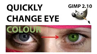 Quickly change eye colour in GIMP 2.10.