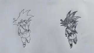 How to Draw Son Goku (Dragon Ball Z) | Step-by-Step Anime Drawing Tutorial