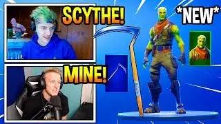 Streamers React To *NEW* Brainiac Skin & OG SCYTHE Pickaxe Returned! Fortnite Moments