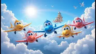 Five Little Fly in the Skyy | Fun Counting Nursery Rhyme for Kids | Playful Insect Song